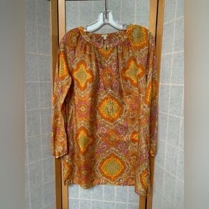 J. Crew 100% Silk Paisley Print Top - Multicolor